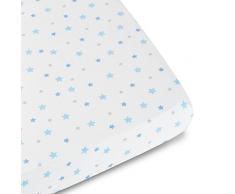 Gloop ! Drap de Lit Étoiles Bleu en Coton BIO