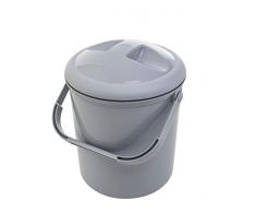Rotho Babydesign Poubelle à Couches, 10L, À Partir de la Naissance, Bella Bambina, Gris Pierre, 20021 0286