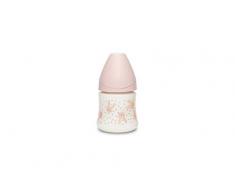 Suavinex Biberon Tetine Ronde Débit Lent Lapin Rose 150 ml 1 Unité