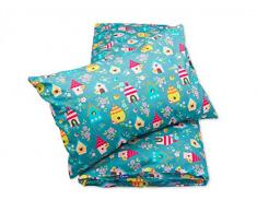 Pepi Leti 685843715313 Parure de lit pour enfant Motif cage à oiseaux Bleu azur