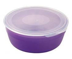 MillO Bébé Boîte de Conservation Micro-Ondable sous Pack Carton Pegboardable Polypropylène Violet 35 cl 1 Unité