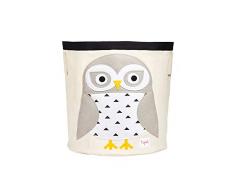 3 Sprouts Poubelle de rangement en toile