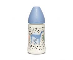 Suavinex Biberon pour bébé Silicone 270 ml bleu