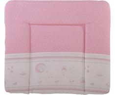 roba Matelas à langer souple Lucky Angel rose, 85x75cm, matelas à langer souple avec revêtement en PU.