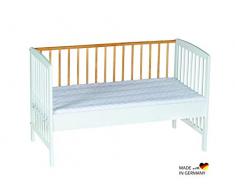 Schardt 03 065 19 87 Micky Gold Lit dappoint en bois de hêtre massif Blanc/naturel 60 x 120 cm