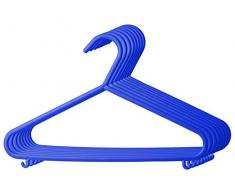 BIECO cintres bébé cintres pour bébés Hanger enfants cintres en plastique pour la longueur du meuble de rangement de garde-robe 29,5 cm, 8 pièces, bleu, étroit, ARTN 04014140