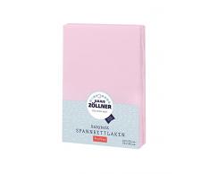 Julius Zöllner Drap housse tissu éponge lit enfant, Taille: 60 x 120 cm/70 x 140 cm, Couleur: rose