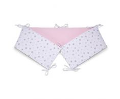 FabiMax 3640 Tour de lit pour lit dappoint Basic, 90 x 50 cm, étoiles rose petite taille
