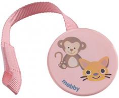 Mebby Clip Attache Sucette Rose avec Dessin Animaux