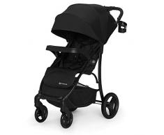 Kinderkraft Poussette Canne CRUISER, Légère, Suspension 4 Roues, Pliable, Noir
