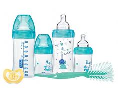 DODIE Coffret naissance Sensation+ x4 biberons anti colique (2x150ml + 2x270ml) + 1 goupillon + 1 sucette physiologique 0 - 2 mois