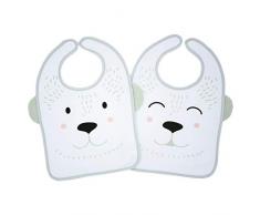Babycalin Lot de 2 Bavoirs 1Er Âge