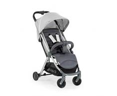Hauck Swift Plus Poussette jusquà 18 kg avec Position Couchée de 0 Mois, Légère 6,7 kg, Pliable dune Main, avec Boucle de Transport, Grand Panier - Argent