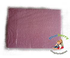 Blueberryshop Tissu éponge Drap-housse pour lit pour enfant/lit pour bébé, 120 cm de longueur x largeur de 60 cm, Rose