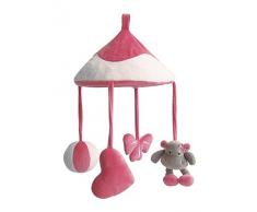 Baby nat Mobile Musical Zoé lHippo Rose