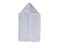 Nicolientje Serviette de bain à capuche double couche (Rose, 90 x 120 cm)