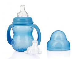 Nûby - Biberon D’apprentissage - 240ml - Bleu - 0M