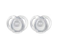 Tommee Tippee - lot de 2 sucettes classiques - 0/6 mois (couleurs aléatoires - Rose/bleu/transparent)