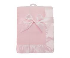 American Baby Company Couverture en polaire avec bordure en satin pour bébés, 30 x 101,6 cm