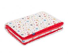 Pepi Leti 685843717041 Couverture pour bébé Motif coccinelle Rouge 100 x 75 cm