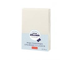 Julius Zöllner Drap-Housse Frottée pour le Berceau - Ecru - 90/40 cm