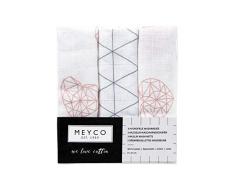 Meyco 458017 Lot de 3 gants de toilette en mousseline 21 x 17 cm