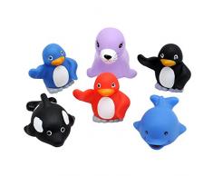 Rätt Start Polar animaux jouet de bain, 6 pièces