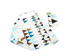 lulando souple écharpe, dallaitement pour allaiter bébé, vision pratique et de bruit dallaitement Protection en 100% coton doux et respirant