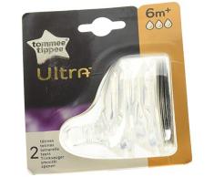 Tommee Tippee Ultra Set de 2 Tétines Débit Rapide