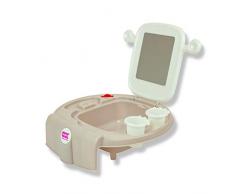 OKBABY Space - Mini lavabo pour enfants, se fixe à la baignoire ou au bidet - Gris
