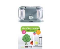 Béaba - 912464 - Babycook Plus - Gris + Mes ptites recettes Babycook 7-8 mois