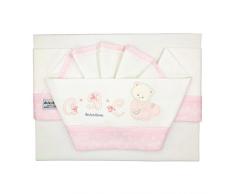 Andy & Helen 3/400d10 _ r Drap Lit Brodé, Rose