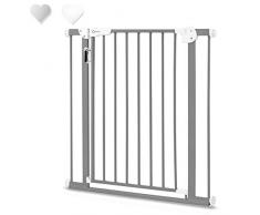 Lionelo LO-TRUUS SLIM Grille de protection pour porte de bébé à LED Gris 75-105 cm 5 kg