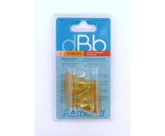 dBb Remond Blister 2 Tétines Nn - Caoutchouc à Perçage Excentré et Régulateurs dair