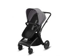 cbx Poussette Combinée Bimisi Pure avec Siège Confort Réversible et Nacelle Pliable pour les Nouveau-Nés, Habillage pluie inclus, Dès la Naissance jusquà 15 kg, Comfy Grey