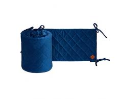 Fun with mum BAB-BED-BUM-VEL-NAV-BLU Tour de lit bébé en velours Bleu marine