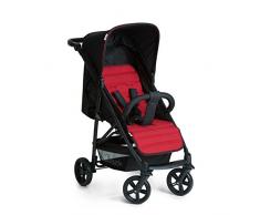 Hauck Rapid 4 Poussette jusquà 25 kg, avec Position Couchée de 0 Mois, Poignée Réglable en Hauteur, Pliable, Compacte, Grand Panier - Noir Rouge