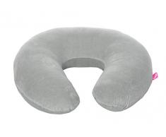 Motherhood Premium Coussin dallaitement en Velours de Coton certifié Öko-Tex Standard 100 Gris Clair