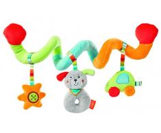 Fehn 086386 Jouet en spirale en forme de chien Activité de bébé