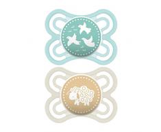 MAM 2 Sucettes Perfect Silicone 0-6 Mois et + - Mouton et Oiseau