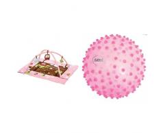 Ludi - 2875 - Tapis DÉveil - Chouette - Rose + Ludi - 2795RO - Balle Sensorielle - Rose