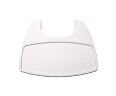 Leander 5707770010011 Plateau en plastique pour chaise haute, blanc