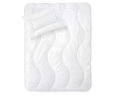 Urra J441-5004-00 Couette satinée 100 x 135 + 40 x 60 cm (Blanc) 515 g