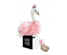 Histoire dOurs Peluche Cygne Rose Taille M