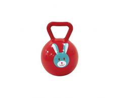 LUDI - 30012 - Hochet en plastique pour léveil de bébé. Dès 3 mois. Petit grelot mélodieux. Plastique souple facile à agripper. Jouet facile à nettoyer 10 cm , Coloris Aléatoire