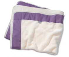 Christiane Wegner Couverture polaire Terry 0,9 01–545 éponge 75 x 120 cm Motif lilas