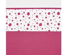 Meyco 434033 Drap de lit avec enveloppe 100% coton Rose et blanc 100 x 150 cm