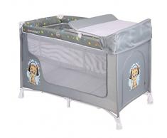 Lorelli 10080071805 Lit Parapluie à 2 Niveaux San Remo 2 Gris