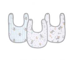 Aden + anais Lot de 3 bavoirs à clipser 100% mousseline de coton