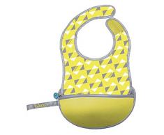 b.box Bavoir de Voyage avec Cuillère Souple Repliable dans Sa Propre Pochette de Transport Pine Splice 1 Unité